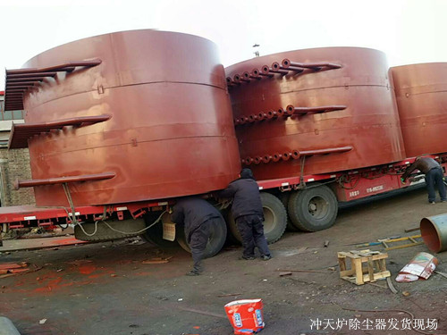 泊頭市華康環保發往遼寧大連的3臺沖天爐除塵器